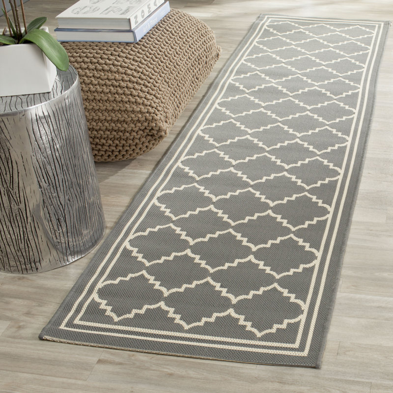 Herefordshire Performance Geometric Indoor/Outdoor Area Rug, Runner 2'3" x 10'