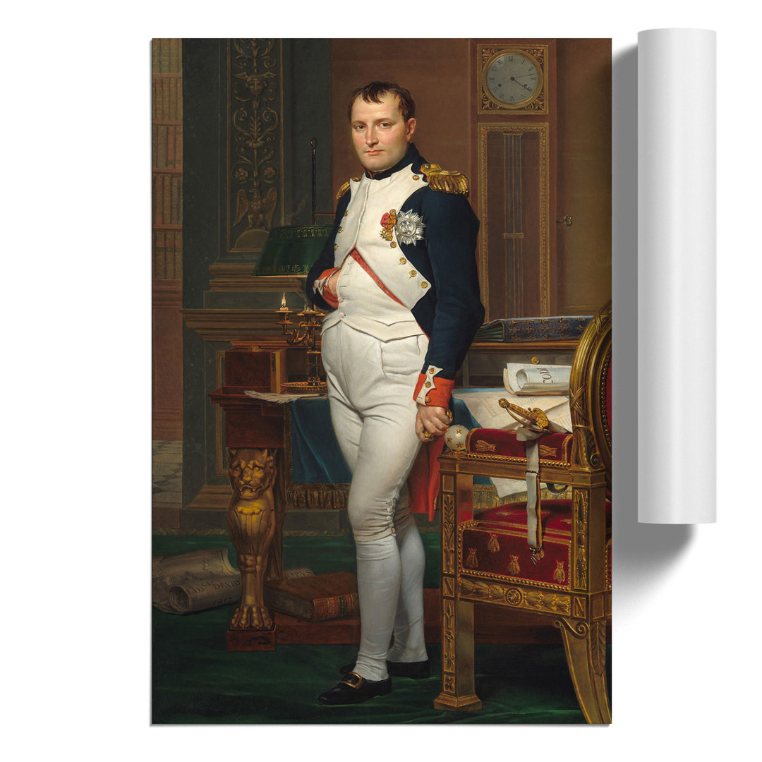 The Emperor Napoleon by Jacques Louis David - Frameless Print