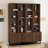 70.9"H  4-Tiers Bookcase , Adjustable Shelves & Anti-Tip, Wood Graint-1120251796