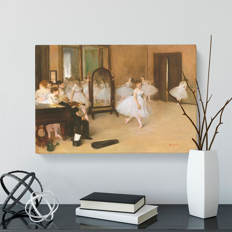 The Ballet Dancing Class by Edgar Degas - Wrapped Canvas Painting, 50cm H x 76cm W x 3cm D