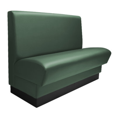 QA Group Olympic Style Single Restaurant Booth Seating - Plain Back Design,