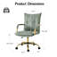 Chaise de travail en similicuir avec accoudoirs rembourrés Lundgren-70066929