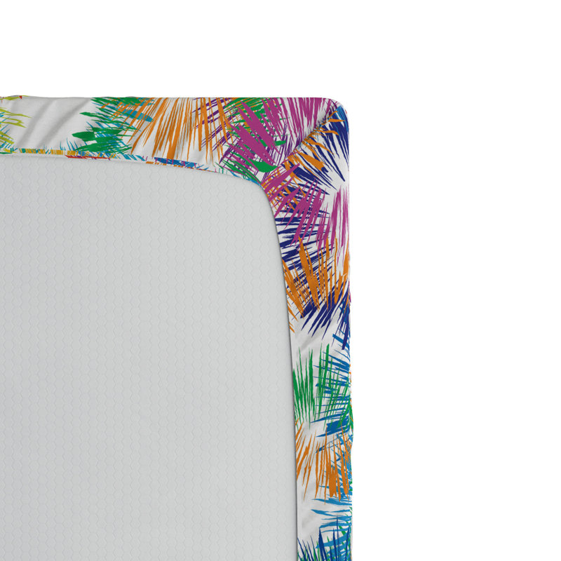 Microfiber Abstract Fitted Sheet, Queen Fitted Sheet