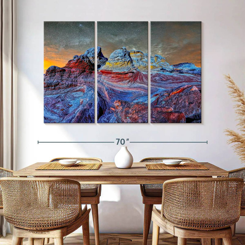 Alvord, crépuscule profond, poche blanche, Arizona, H 42 po x l 65 po