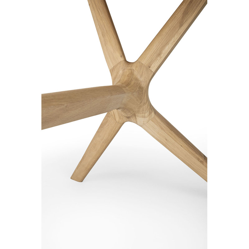 X Solid Oak Dining Table, 30" H x 88.1" L x 39.4" W