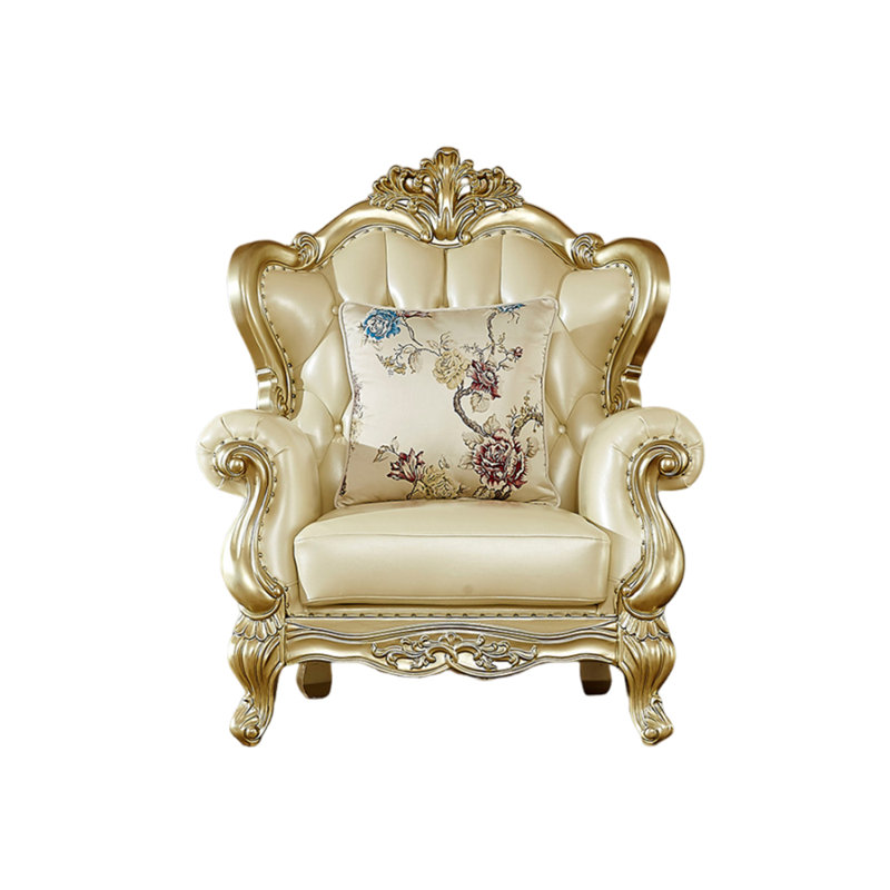Fauteuil de luxe en cuir massif European