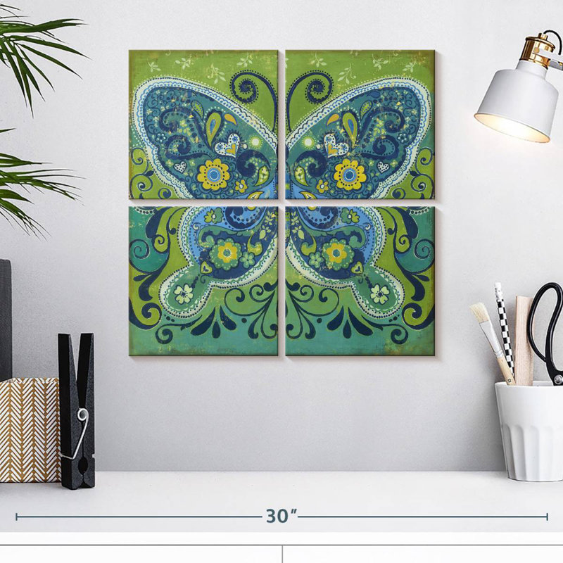 Brampt Butterfly Mosaic, 18" H x 18" W