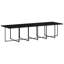  Ensemble de salle à manger de jardin pliable PE en rotin noir 12 places-168200434-168200432