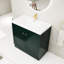 Meuble-lavabo sur pied 36 po avec lavabo en résine et tiroir à fermeture en douceur - Armoire spacieuse-1763768022-1763768026
