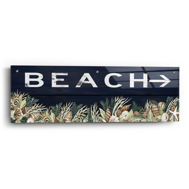 Panneau de plage - impression sans cadre, H 12 po x l 36 po x P 0,2 po