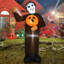 Tapis gonflable effrayant de citrouille d'Halloween