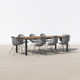 Dusti 94'' Rectangular 8 - Person Outdoor Dining Set