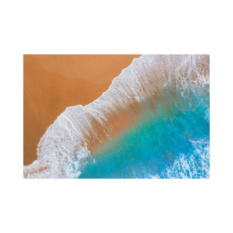 Where Sand Meets The Ocean by Jonathan Ross Photography - Wrapped Canvas Painting, 101.6 cm H x 66.04 cm W x 3.175 cm D