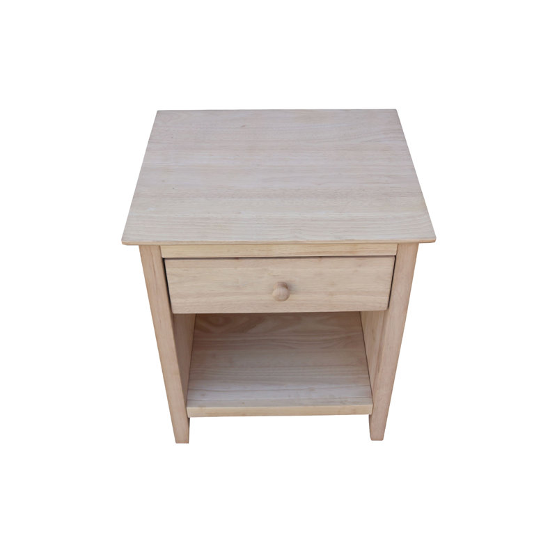 Table de chevet 1 tiroir Calumet Heimann, Non fini
