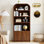 70.86'' Tall Arched Storage Display Cabinet
