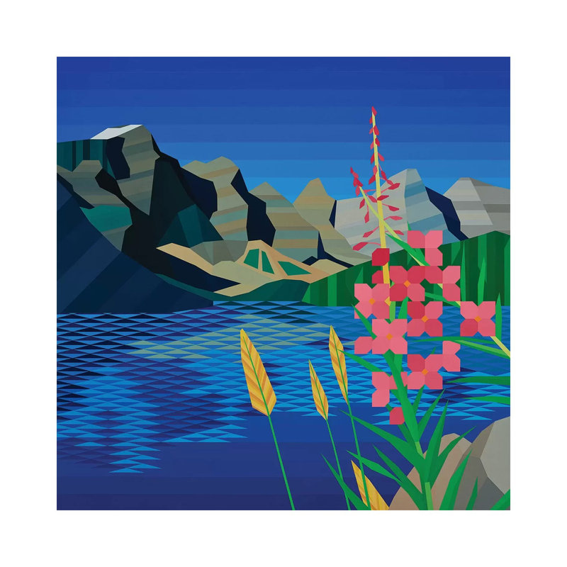 Pink Wildflower by Jun Youngjin - Wrapped Canvas Print, 93.98cm H x 93.98cm W
