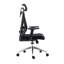 Chaise de bureau en maille avec appui-tête et soutien lombaire vraiment ergonomique, noir
