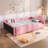 Upholstered Daybed With Guardrail And Usb Charging-240917839