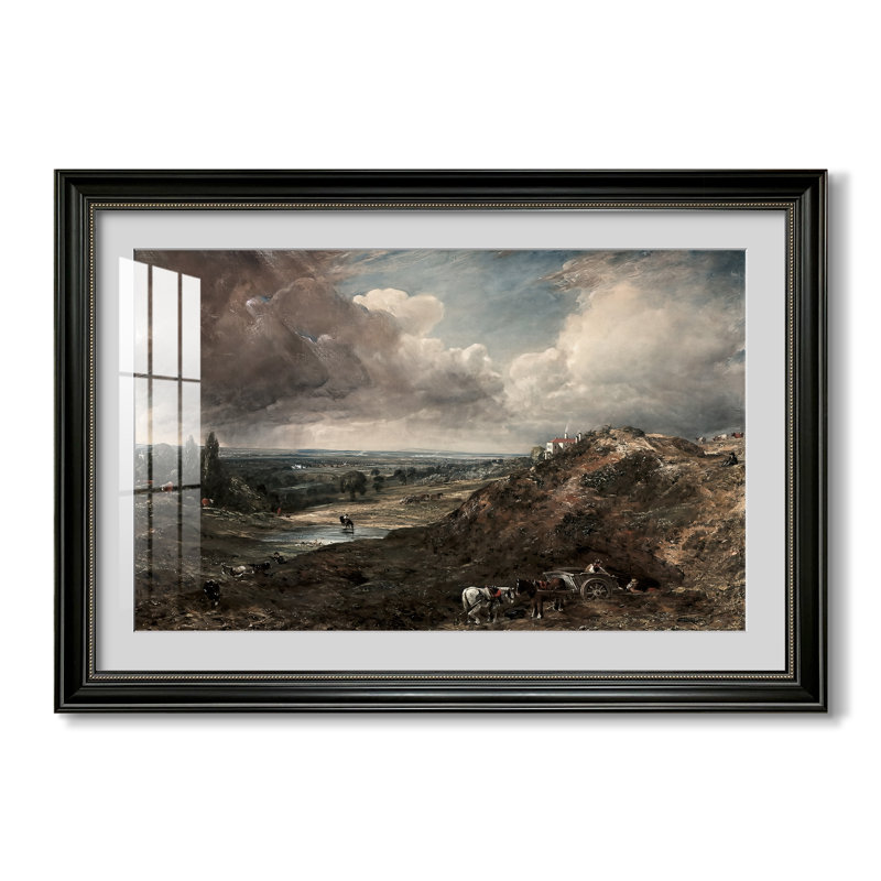 Étang de Branch Hill, Hampstead Heath, vers 1828 - John Constable - Estampe encadrée sur mesure, 24x34 INNER SIZE
