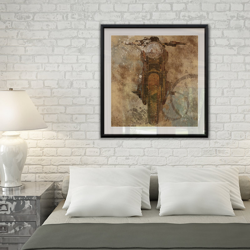 « live to-ii », reproduction encadrée, H 30,5 po x l 30,5 po x P 1,5 po