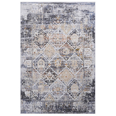8X10 Multi Traditional Area Rug Loom & - Stain , Non-Shedding For Home Office, Bedroom, Living Study