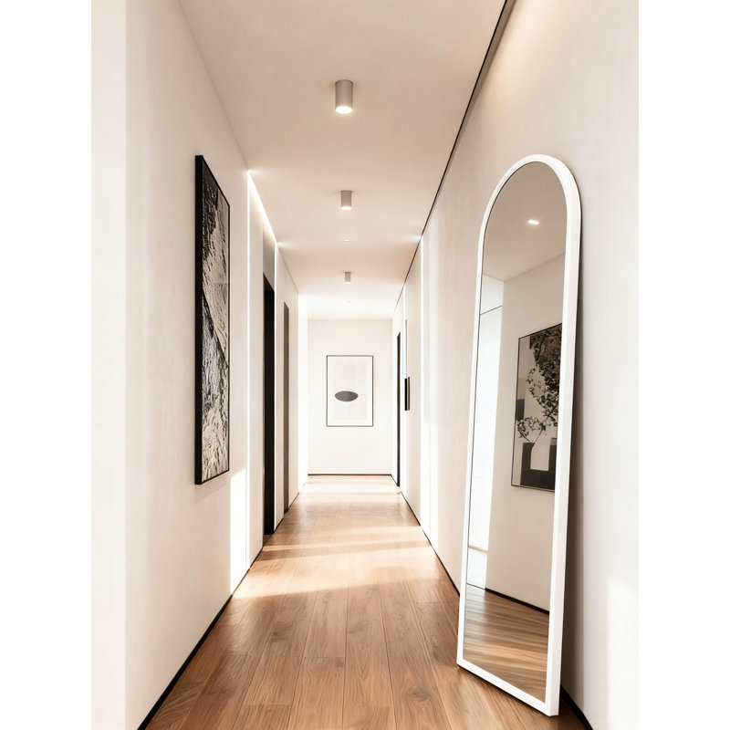Or Hanging 63"X 20" Mirror For Cloakroom And Bedroom, Higher Reflectivity Glass, Multi - Layer Packaging Protection, Stepwise Brightness Wall Mountable Full Length Mirror, Hd Reflection Clarity,