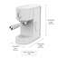15-Bar Espresso Machine with Steam Wand, 1.25L Water Tank, White