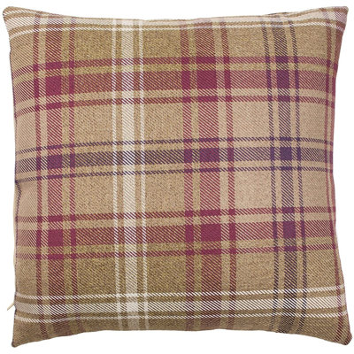 Plaid Wool Blend Outdoor Pillow Cover