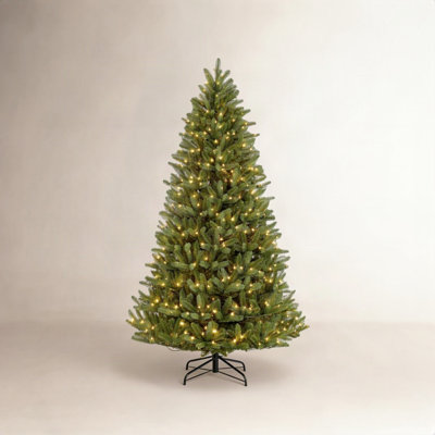 Lighted Artificial Fir Christmas Tree