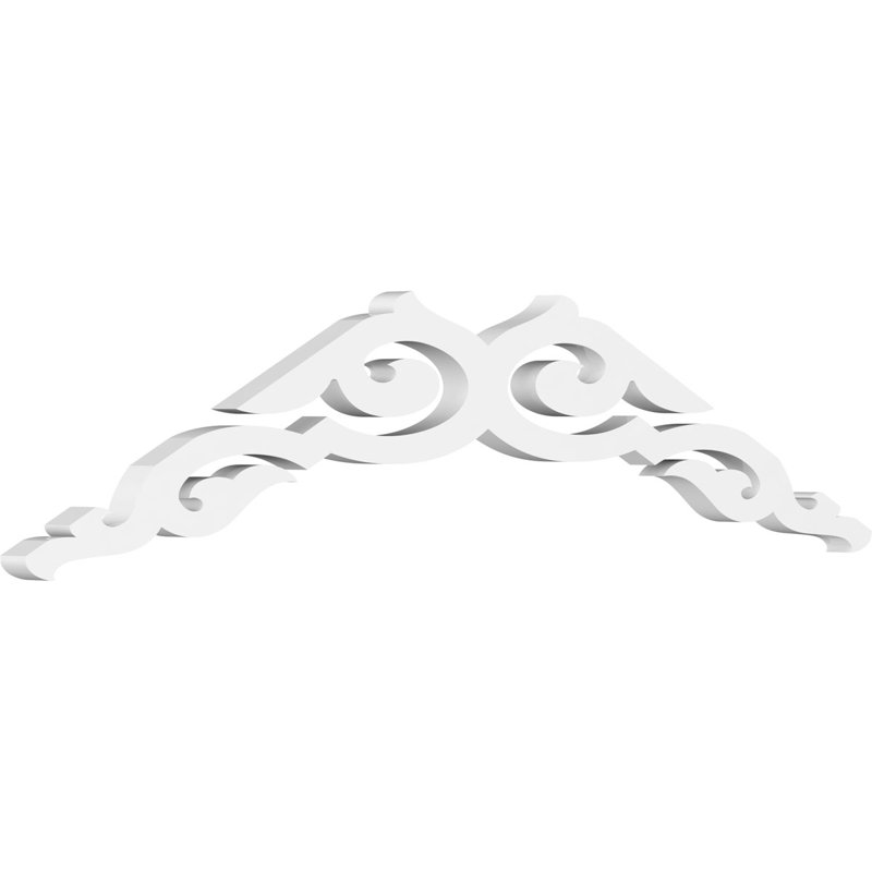 Pignon en PVC de qualité architecturale Rotherham, H 9 po x l 36 po x P 1 po, 6 / 12