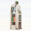 Bibliothèque rotative à 4 niveaux avec pivotement à 360 °, rangement spacieux pour les livres et les jouets, idéale pour les chambres d'enfants et les espaces de vie-131663099