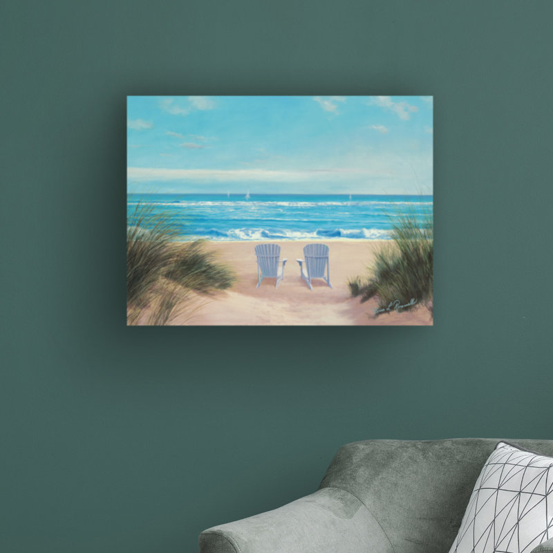 Parmi les amis II par Diane Romanello - peinture sur toile tendue, H 35 po x l 47 po x P 2 po
