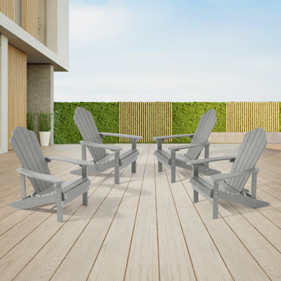 Chaise Adirondack de HiPS résistante aux intempéries