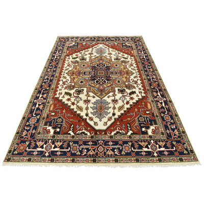 Tapis unique en laine nouvel âge 8 pi 11 po x 12 pi Farisa