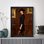 «Black Love Vintage Paris From Elegant Lady», reproduction d'art encadrée de style rétro