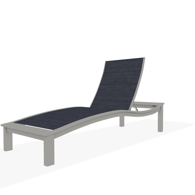 Bazza Outdoor Chaise Lounge, Breeze, Snow