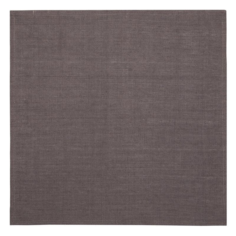 Linen Square Napkins, Steel Lavender