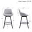 Absalom Modern 25.6" Swivel Upholstered Counter Stools with Back and Metal Frame-308896215-272292295