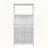 White Bamboo Storage Cabinet