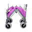 3-In-1 Collapsible Wagon Converts To Bench Convertible Folding Wagon Cart With Rear-Mounted Folding Tabletop-1333264747