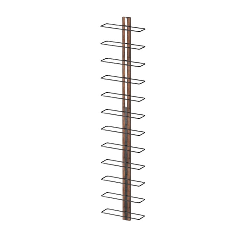 Iron Wine Bottle Rack in Black