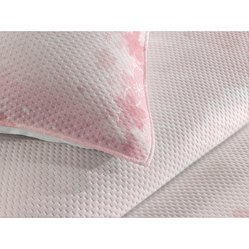 Farmhouse / Country Polyester Coverlet, King Bedspread + 2 Shams