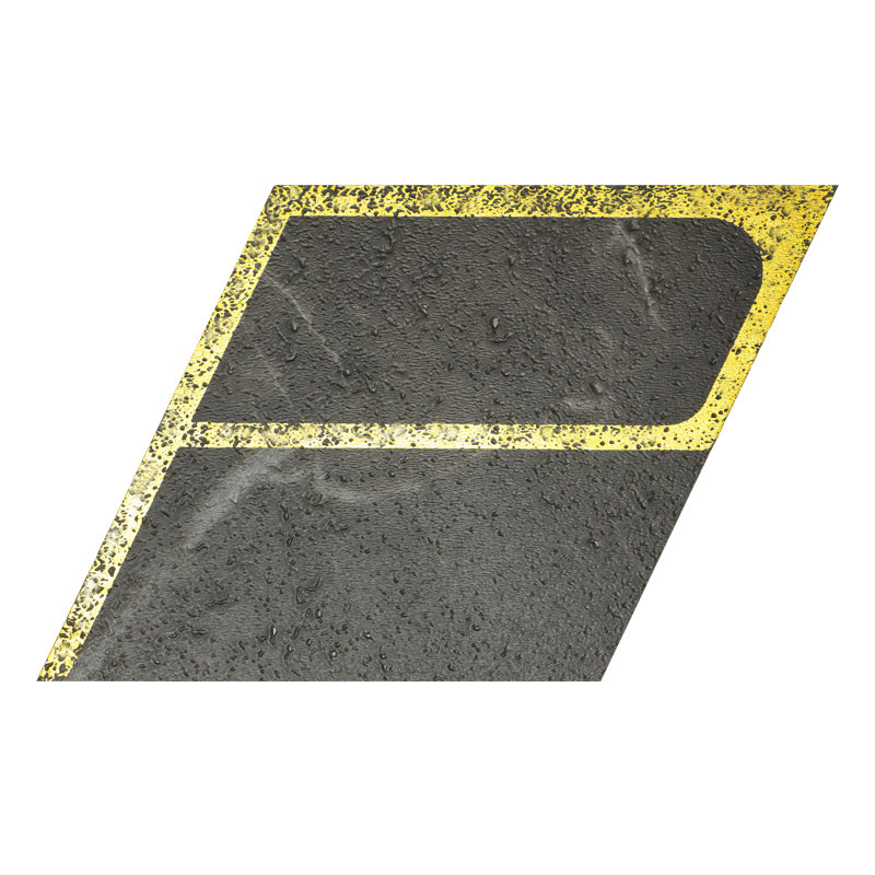 Carreau de mosaïque auto-adhésif en pierre 4 po x 4,6 po, Mélange noir et blanc