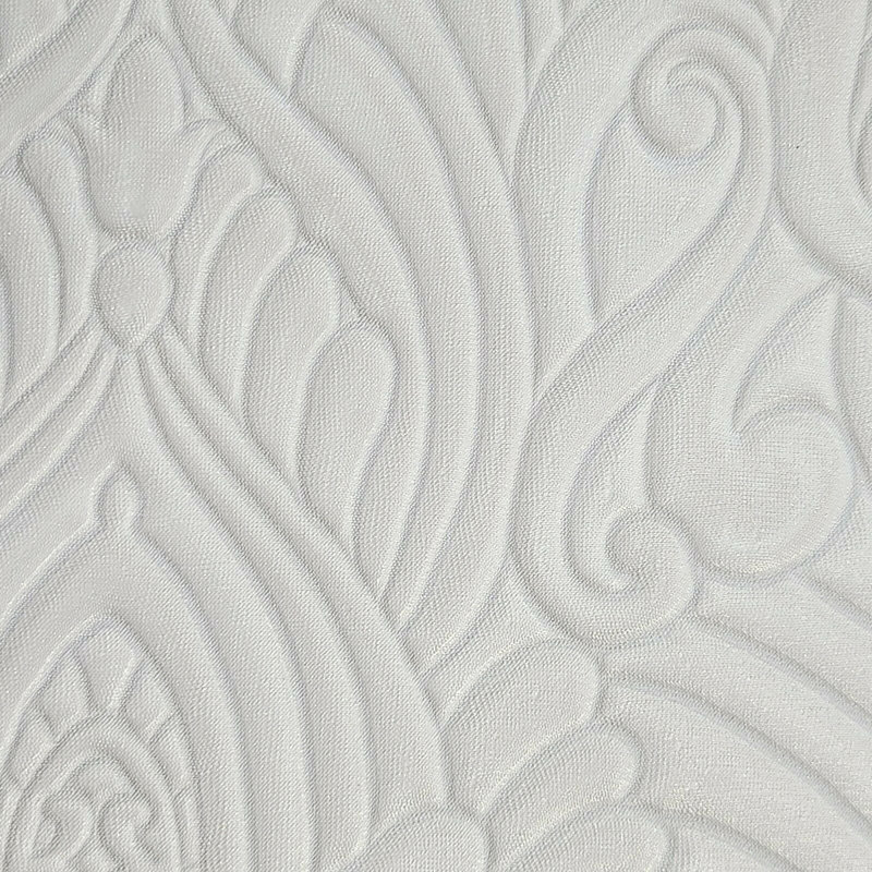 Papier peint taupe Telvin, Blanc cassé / doré