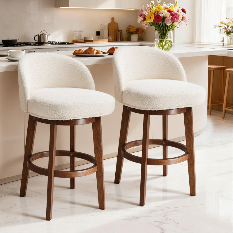 Detweiler Modern 26''H Swivel Counter Stool