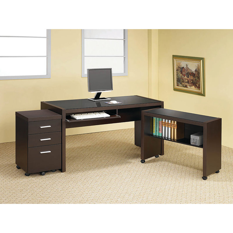 Rexha 3 L-Shaped Computer Desk Office Set