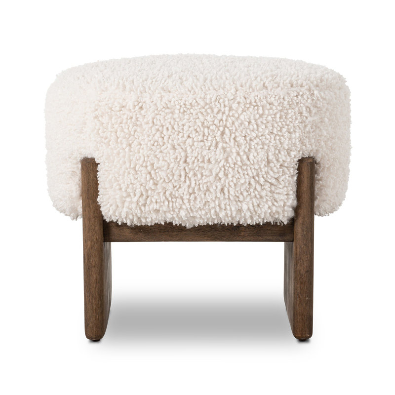 Kirby Accent Stool, Polyester, Andes Natural