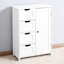 Armoire de rangement pour salle de bain blanche