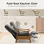 Fauteuil inclinable en cuir Penning -1067423529