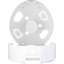Rouleau de bain de toilette recouvert de tissu de toilette en chrome